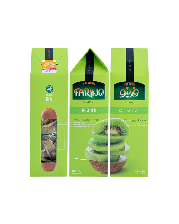 کیوی خشک -بسته 100 گرمی (کارتن 24 عددی)